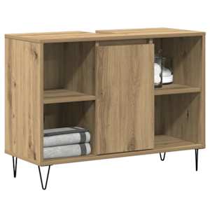 Koupelnová skříň Artisanový dub 80 x 33 x 60 cm - obrázek 3