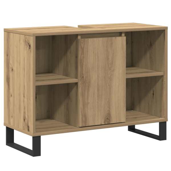 vidaXL Vannitoa kapp K&auml;sit&ouml;&ouml;puu 80 x 33 x 60 cm Tehispuit