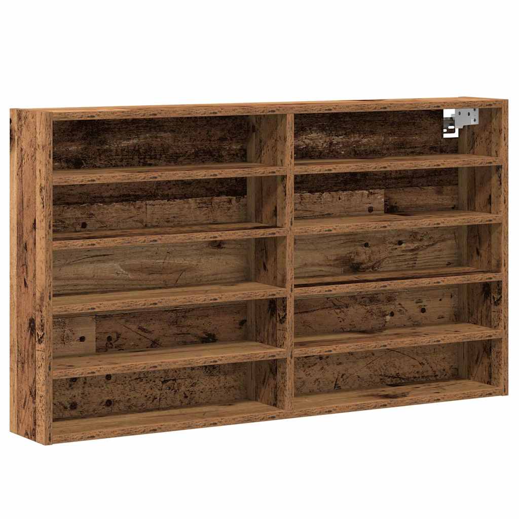 Vitrine Cabinet Vanha Puu 100x15x58 cm Tekninen Puu