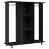 vidaXL Garderoobikapp riiuliga Must tamm 102 x 38 x 110 cm Tehispuit