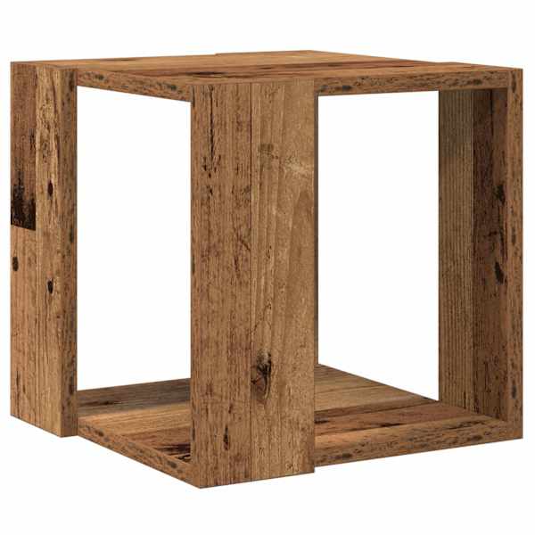 vidaXL Kohvilaud Vana puit 32 x 32 x 30 cm Tehispuit