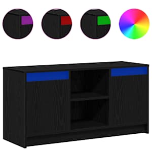 TV jednotky Černá 100 x 34 x 50 cm Kompozitní dřevo - obrázek 4