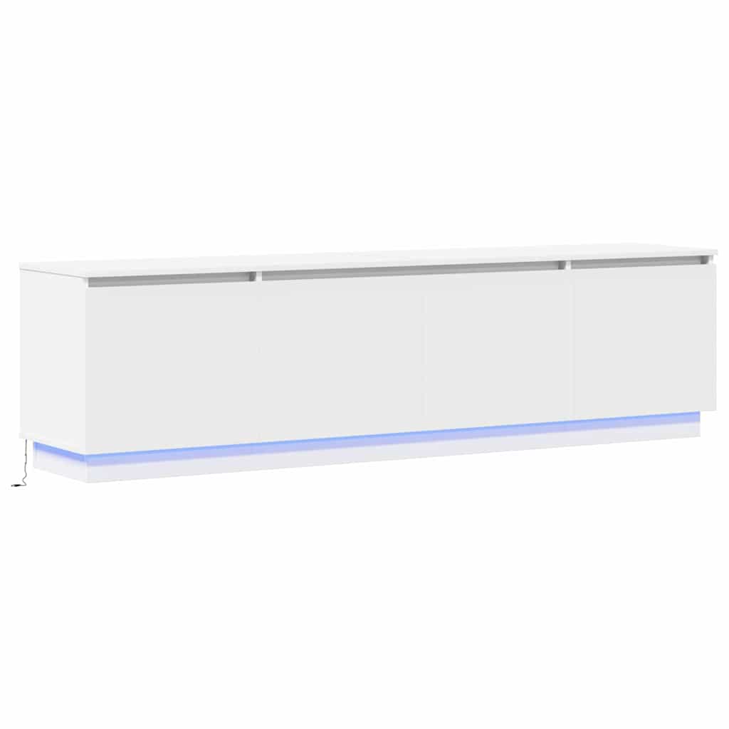  vidaXL LED TV szekrény Fehér 180 x 38 x 49 cm Faanyag akciós termékkép 1