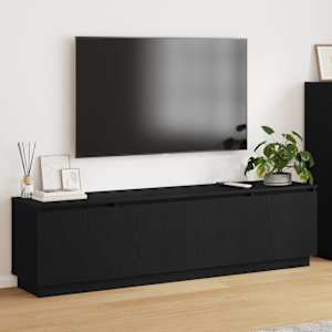 TV omarica Črna Orehovina 180 x 38 x 49 cm Konstruiran les