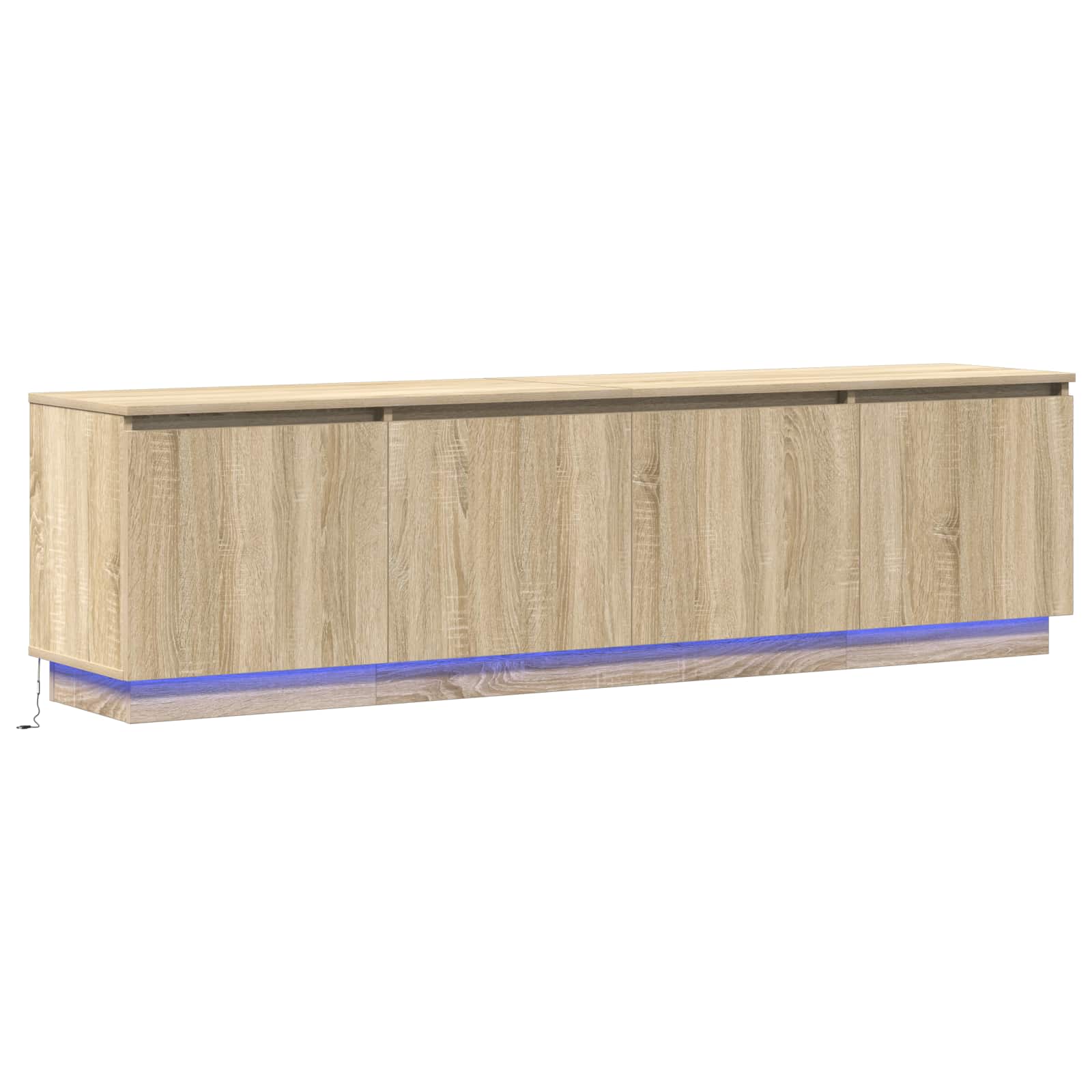 Szafka pod telewizor Ze LED Lights Dąb Sonoma 180 x 38 x 49 cm