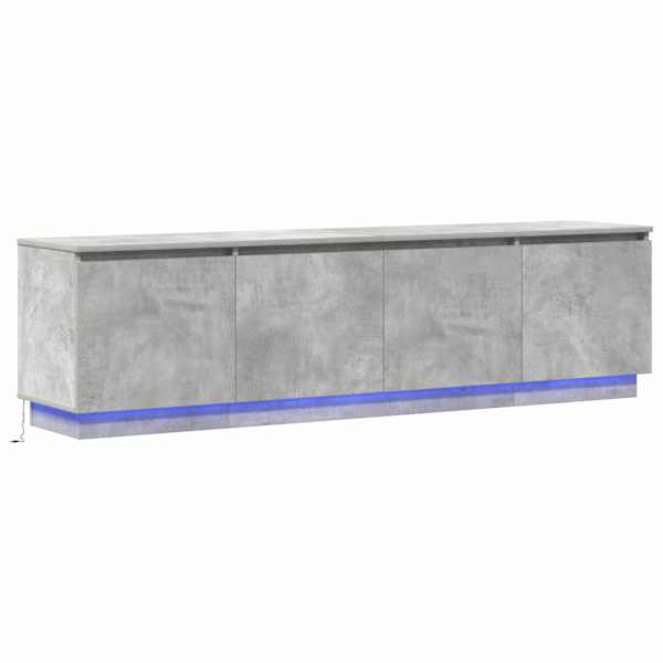 vidaXL Telerikapp 180 x 38 x 49 cm Betoonhall Tehispuit
