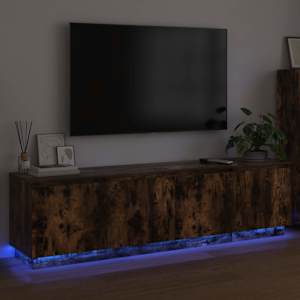 Televizní skříň Kouřový dub 180 x 38 x 49 cm kompozitní dřevo - obrázek 5