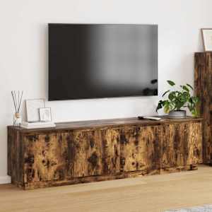 Televizní skříň Kouřový dub 180 x 38 x 49 cm kompozitní dřevo - obrázek 1