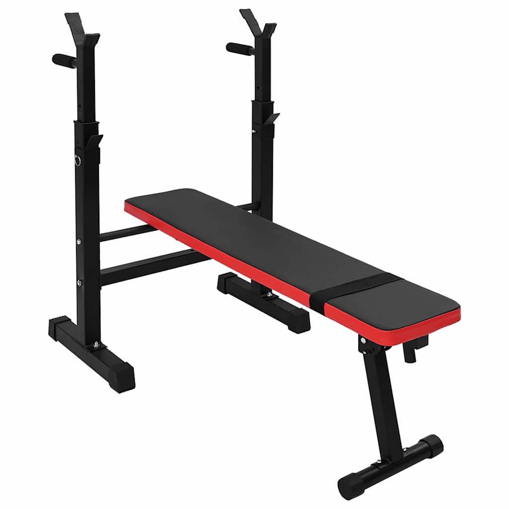 VidaXL Vektsbenk Svart 67 x 126,5 x 111 cm Pulverlakkert stål