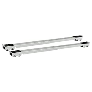 vidaXL Pesumasina alus 2 tk H&otilde;bedane 72 x 5 x 4,5 cm Roostevaba teras