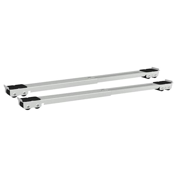 vidaXL Pesumasina alus 2 tk H&otilde;bedane 72 x 5 x 4,5 cm Roostevaba teras