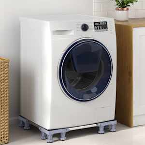 Podstavek za pralni stroj Siva 67 x 67 x 12 cm Nerjaveče jeklo