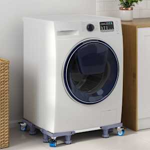 Podstavek za pralni stroj Siva 67 x 67 x 12 cm Nerjaveče jeklo