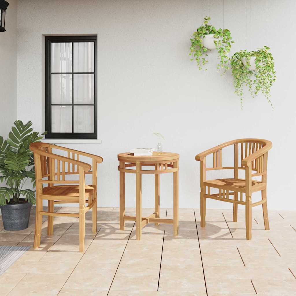 Tuinstoelen 2 pcs Bruin 63 x 58 x 89 cm Massief teakhout