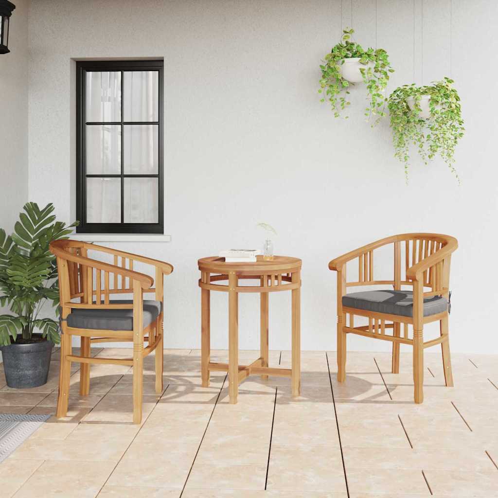 Tuinstoelen 2 pcs Bruin 63 x 58 x 89 cm Massief teakhout