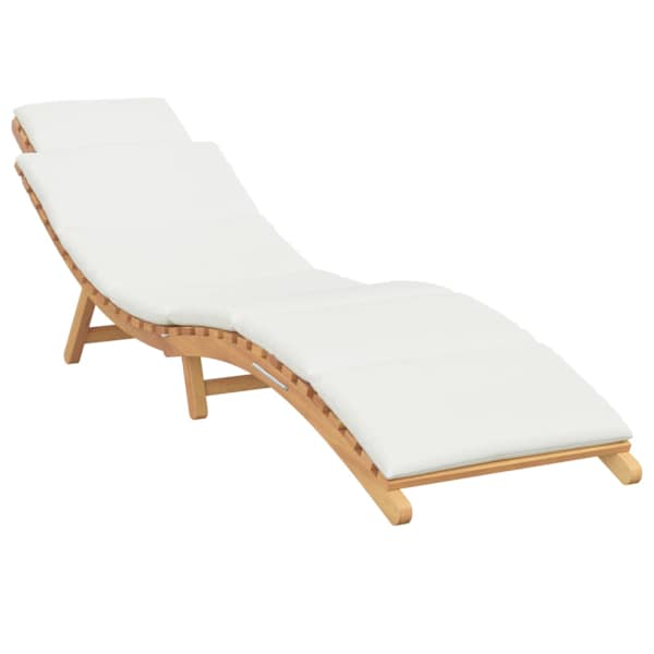 vidaXL Aia lamamistool padjaga Pruun 198 x 55 x 58,5 cm Tugev teakpuit