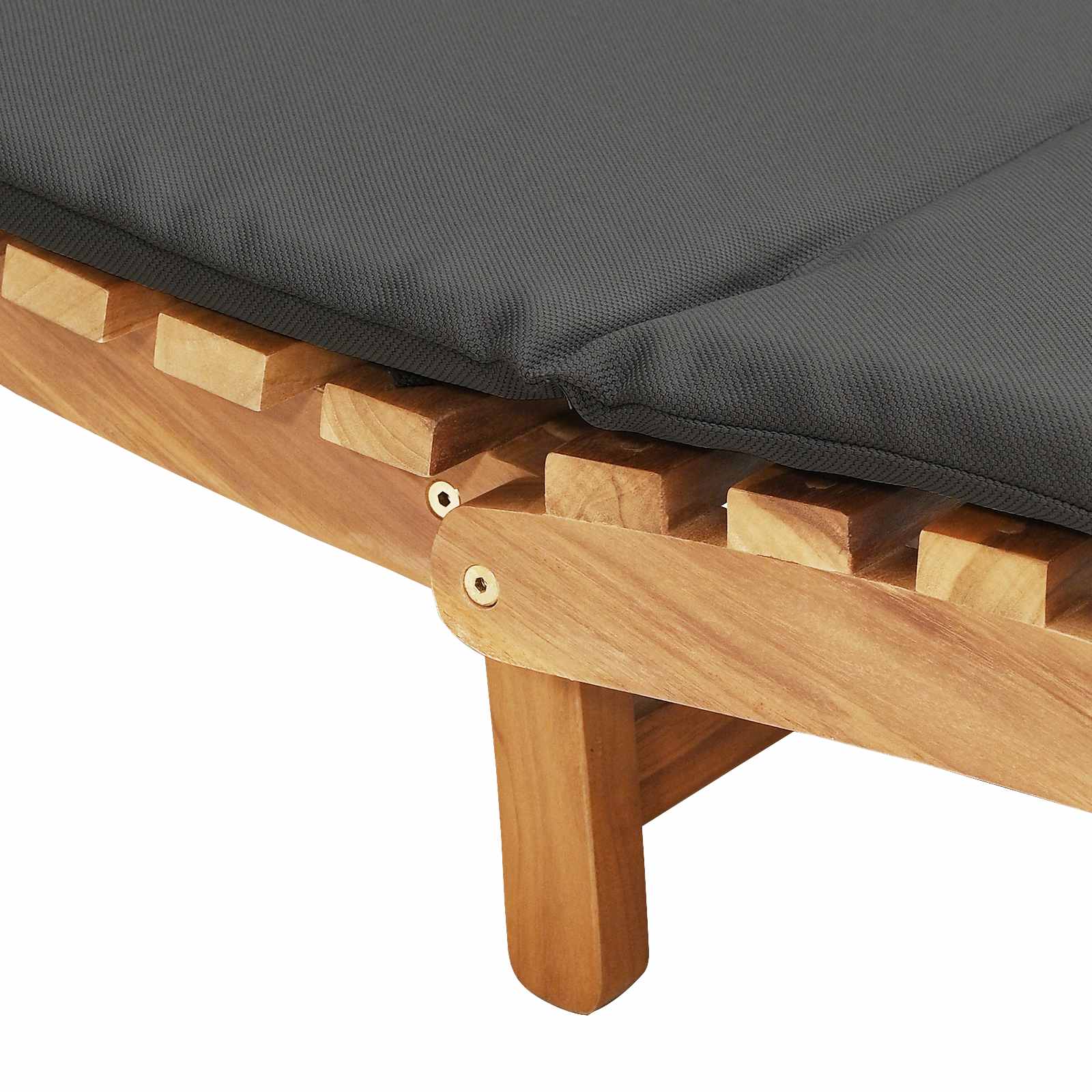 Vrtna ležalnika Rjava 198 x 55 x 58,5 cm Trden tikov les - slika 8