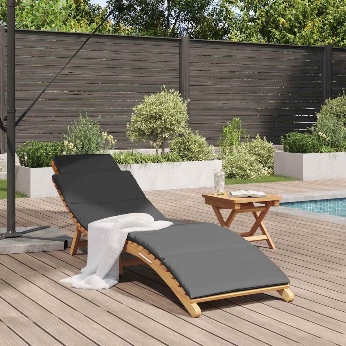 Havemøbel Solseng Brun 198 x 55 x 58,5 cm Massiv Teaktræ - Billede 3