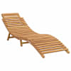 vidaXL Aia lamamistool padjaga Pruun 198 x 55 x 58,5 cm Tugev teakpuit