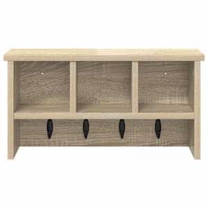 Nástěnný věšák na kabáty s policí Sonoma dub 50 x 16 x 26 cm - obrázek 5