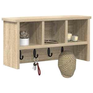 Nástěnný věšák na kabáty s policí Sonoma dub 50 x 16 x 26 cm - obrázek 3
