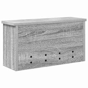 Nástěnný věšák na kabáty s policí Šedá sonoma 50 x 16 x 26 cm - obrázek 7