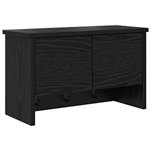 Nástěnný věšák na kabáty s policí Černý dub 50 x 20 x 30 cm - obrázek 2