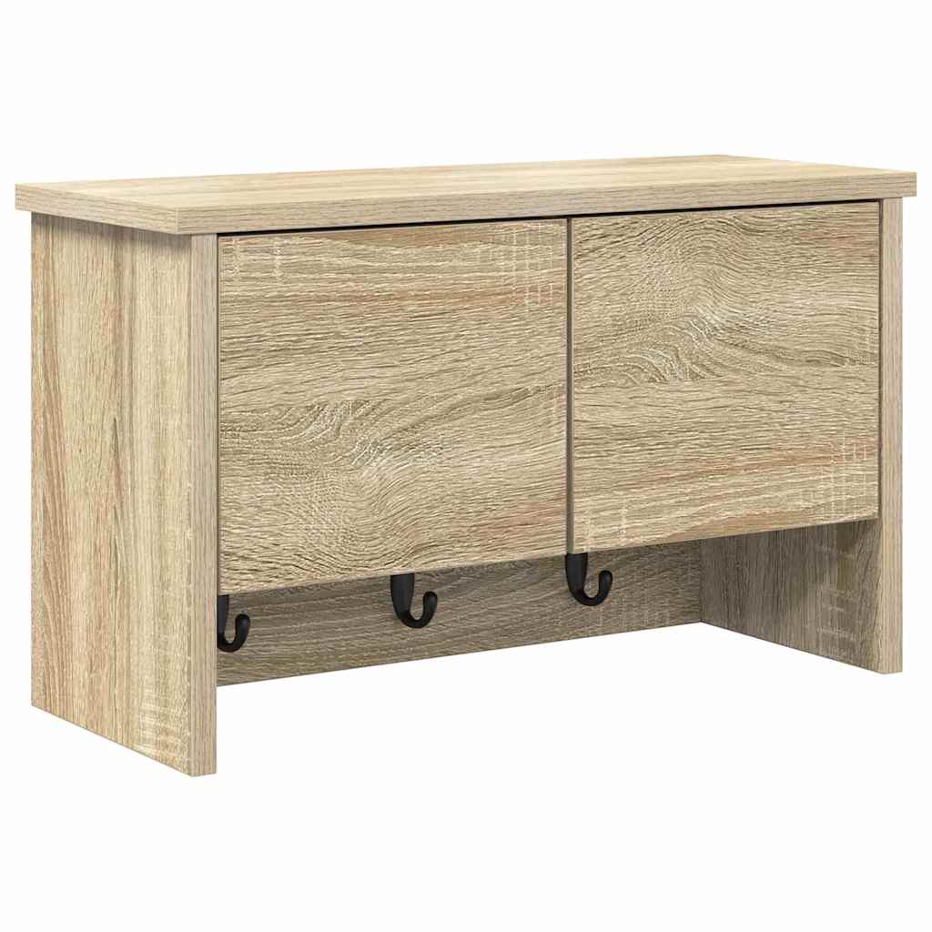 Seinälle asennettava takkihylly Sonoma tammi 50 x 20 x 30 cm
