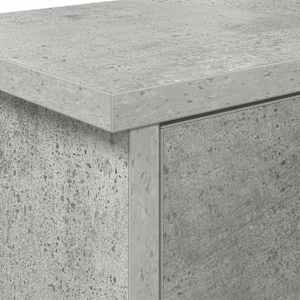Nástěnný věšák na kabáty s policí Betonově šedá 50 x 20 x 30 cm - obrázek 9