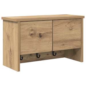 Nástěnný věšák na kabáty Artisanový dub 50 x 20 x 30 cm - obrázek 2