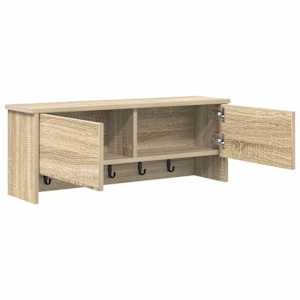 Nástěnný věšák na kabáty s policí Sonoma dub 80 x 20 x 30 cm - obrázek 5