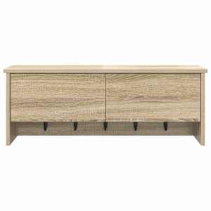 Nástěnný věšák na kabáty s policí Sonoma dub 80 x 20 x 30 cm - obrázek 6