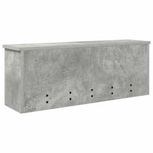 Nástěnný věšák na kabáty s policí Betonově šedá 80 x 20 x 30 cm - obrázek 8
