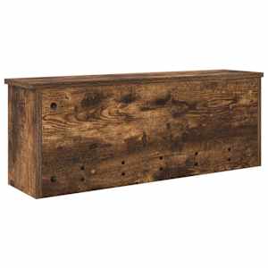 Nástěnný věšák na kabáty s policí Kouřový dub 80 x 20 x 30 cm - obrázek 8