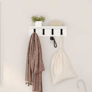 Nadwyčajna obešalnik za plašče Bela 40 x 10,5 x 10,5 cm