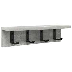 Nástěnný věšák na kabáty Betonově šedá 40 x 10,5 x 10,5 cm - obrázek 2