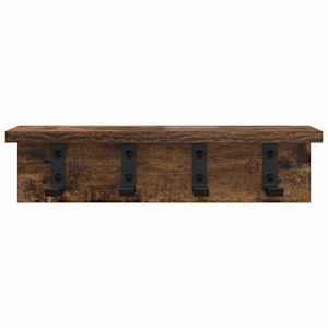 Nástěnný věšák na kabáty Kouřový dub 40 x 10,5 x 10,5 cm - obrázek 5