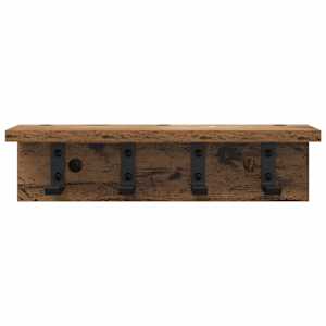 Nástěnný věšák na kabáty Staré dřevo 40 x 10,5 x 10,5 cm - obrázek 5