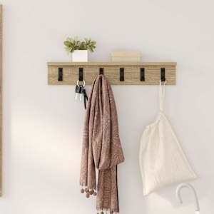 Nástěnný věšák na kabáty Sonoma dub 60 x 10,5 x 10,5 cm - obrázek 1