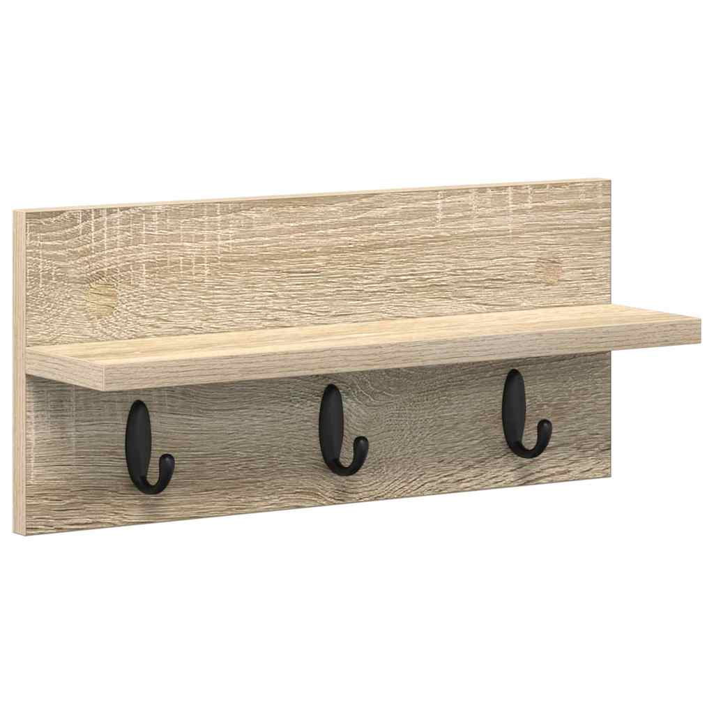 Seinälle asennettava takkihylly Sonoma tammi 40 x 10.5 x 18 cm