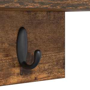 Nástěnný věšák na kabáty Nástěnný Kouřový dub 40 x 10,5 x 18 cm - obrázek 9