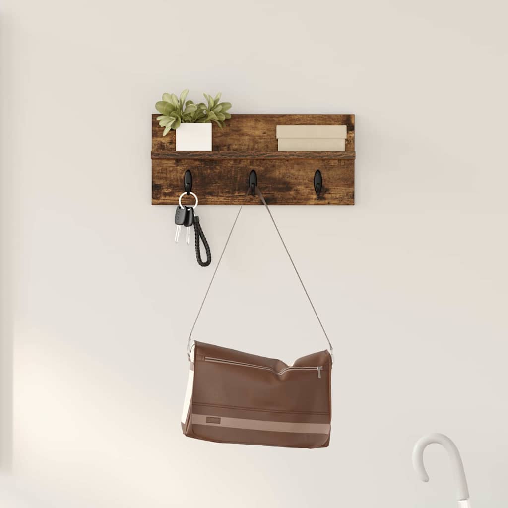 Seinälle asennettava takkihylly Savutammi 40 x 10.5 x 18 cm