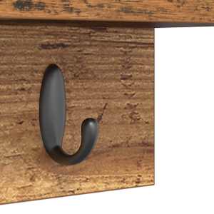 Nástěnný věšák na kabáty Nástěnný Staré dřevo 40 x 10,5 x 18 cm - obrázek 9