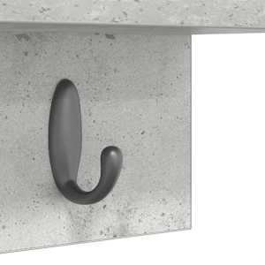 Nástěnný věšák na kabáty Betonově šedá 60 x 10,5 x 18 cm - obrázek 9