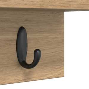 Nástěnný věšák na kabáty Artisanový dub 60 x 10,5 x 18 cm - obrázek 9