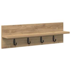 Nástěnný věšák na kabáty Artisanový dub 60 x 10,5 x 18 cm - obrázek 2