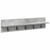 vidaXL Seinale kinnitatav riidepuu Betoonhall 80 x 10,5 x 18 cm