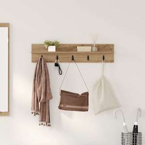 Nadwyčajna obešalnik za plašče Umetni hrast 80 x 10,5 x 18 cm
