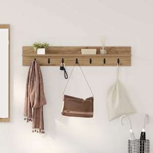 Nadwyčajna obešalnik za plašče Umetni hrast 100 x 10,5 x 18 cm