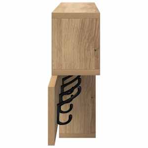 Nástěnný věšák na kabáty Artisanový dub 100 x 12 x 43,5 cm - obrázek 6